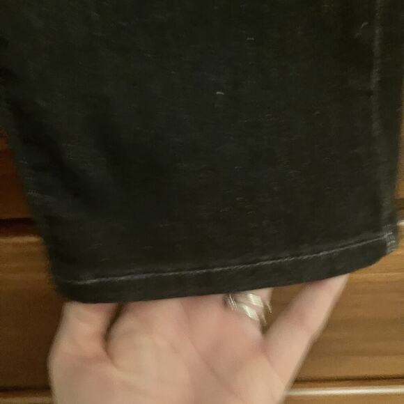 Levis 724 High Rise Straight Crop Ripped Women's Jeans Size 26 Dark Wash Stretch - Picture 5 of 11